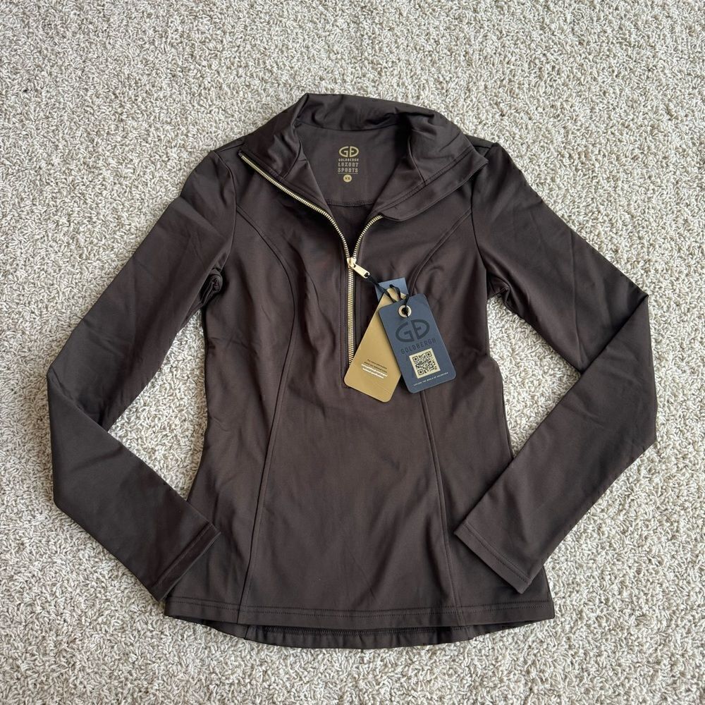 Women’s Goldbergh Ski Pully SERENA PULLY BASE LAYER TOP Dark Brown NWT